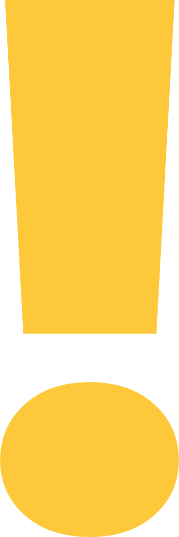yellow exclamation mark PNG, SVG