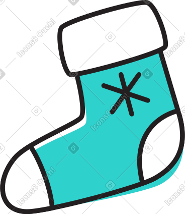 Christmas sock PNG, SVG