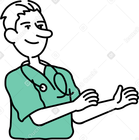 врач-мужчина в PNG, SVG