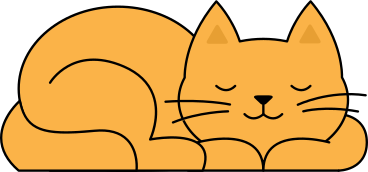 sleeping cat PNG, SVG