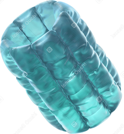 3D inflated tube PNG、SVG