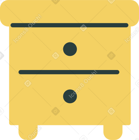 nightstand Illustration in PNG, SVG