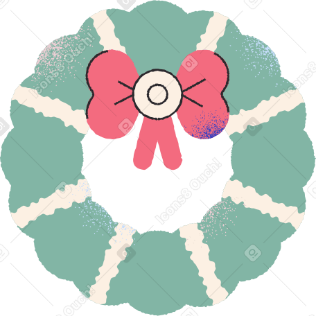 christmas wreath Illustration in PNG, SVG