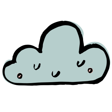 cloud with face PNG, SVG
