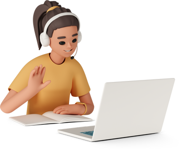 Женщина на онлайн-встречах в PNG, SVG