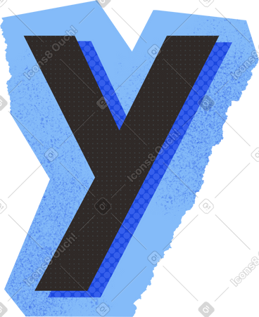 Collage lowercase letter y PNG, SVG