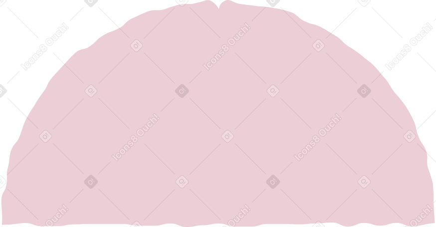 semicircle pink PNG, SVG