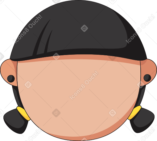 face with two tails PNG, SVG