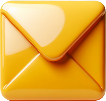 Желтый почтовый конверт в PNG, SVG