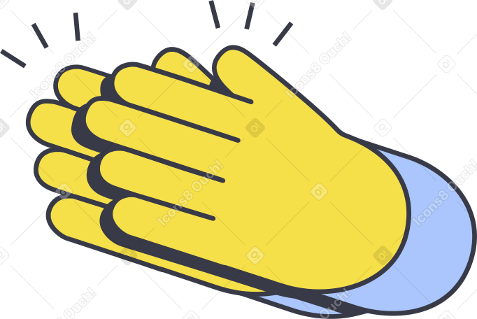 clapping hands PNG, SVG