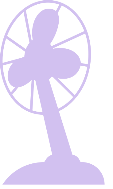 purple table fan PNG, SVG