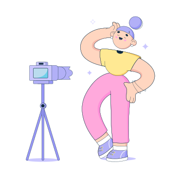 Woman poses at a photo shoot PNG, SVG