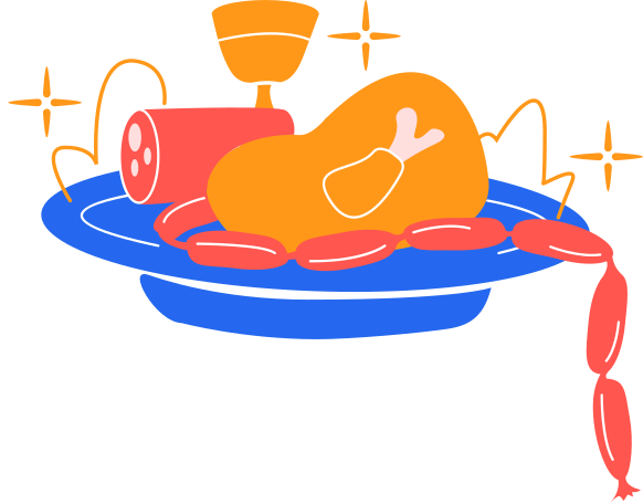 food dish Illustration in PNG, SVG