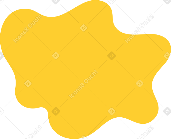 yellow paint splatter Illustration in PNG, SVG