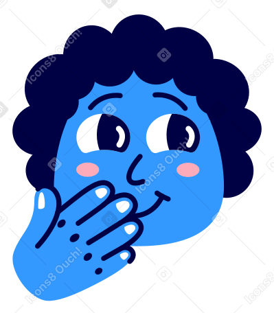 embarrassed guy PNG, SVG