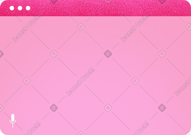 pink browser window PNG, SVG