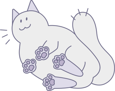 Сидящий кот в PNG, SVG