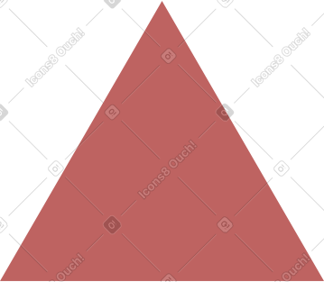 Burgundy triangle PNG, SVG