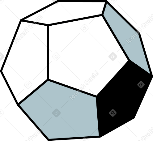 polyhedron animated illustration in GIF, Lottie (JSON), AE