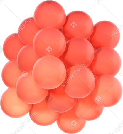 3D Grupo de esferas PNG, SVG