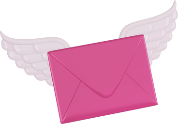 love letter with wings PNG, SVG
