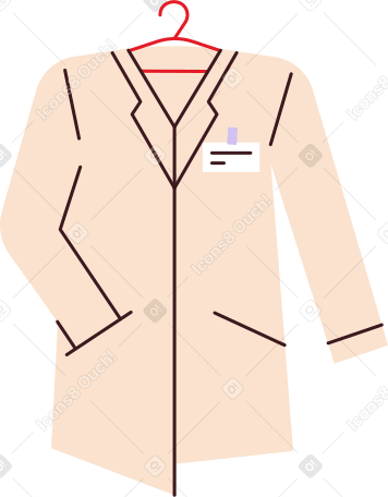 medical gown PNG, SVG