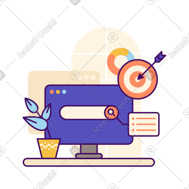 Seo website optimization and search bar PNG, SVG