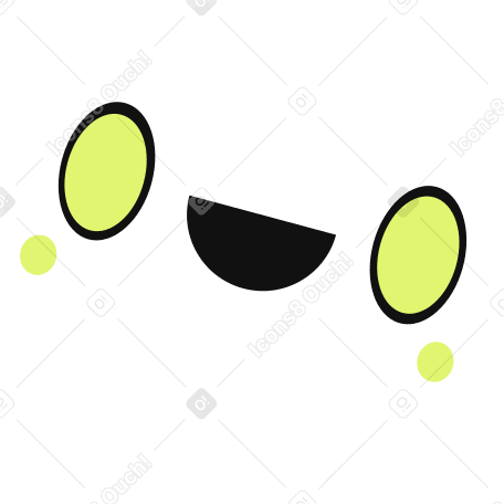 Bola sorridente com olhos PNG, SVG