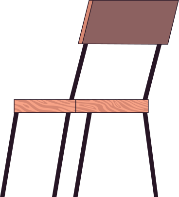 Школьный стул в PNG, SVG