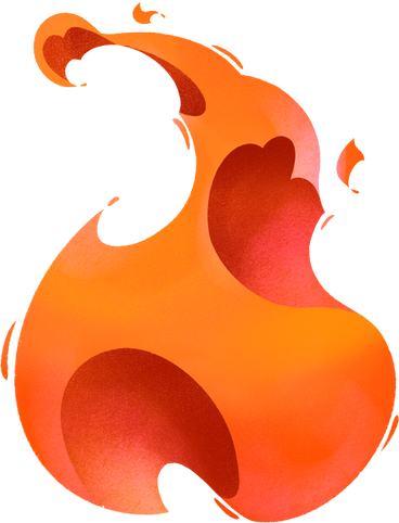 bright flame PNG, SVG
