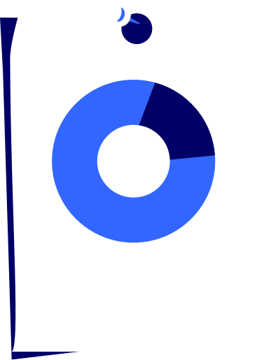 sheet of paper with a pie chart on a pushpin PNG, SVG