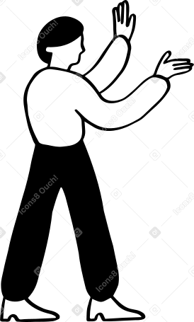 Homme tenant quelque chose PNG, SVG
