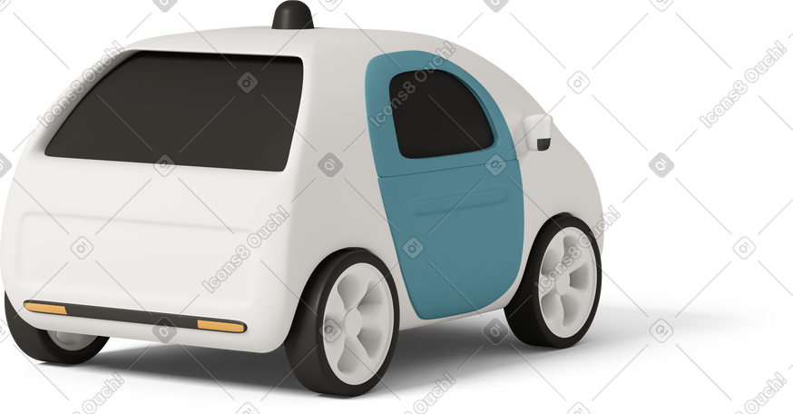 3D smart car back PNG, SVG