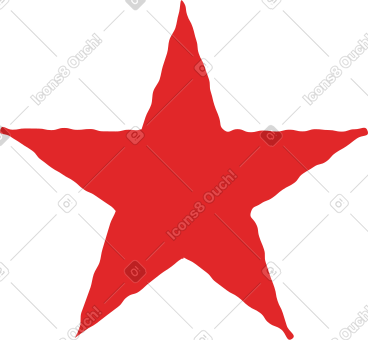 Red star PNG, SVG