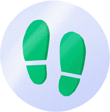 icon with a boot print PNG, SVG