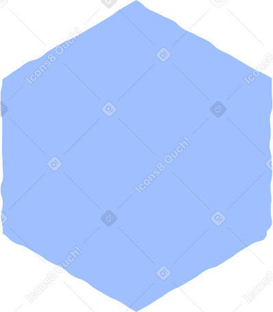 hexagon light blue Illustration in PNG, SVG