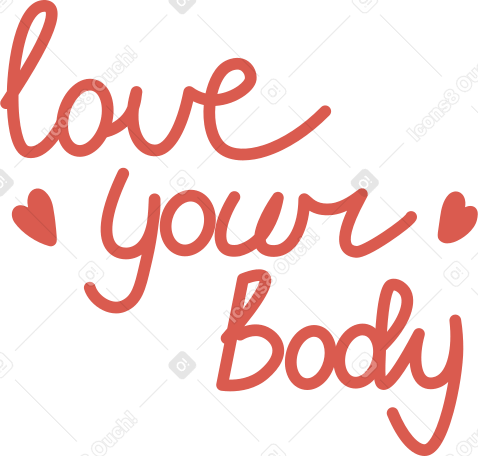 love your body PNG, SVG