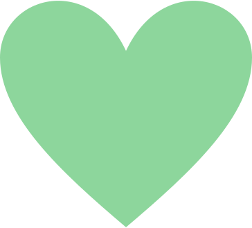 Green heart в PNG, SVG