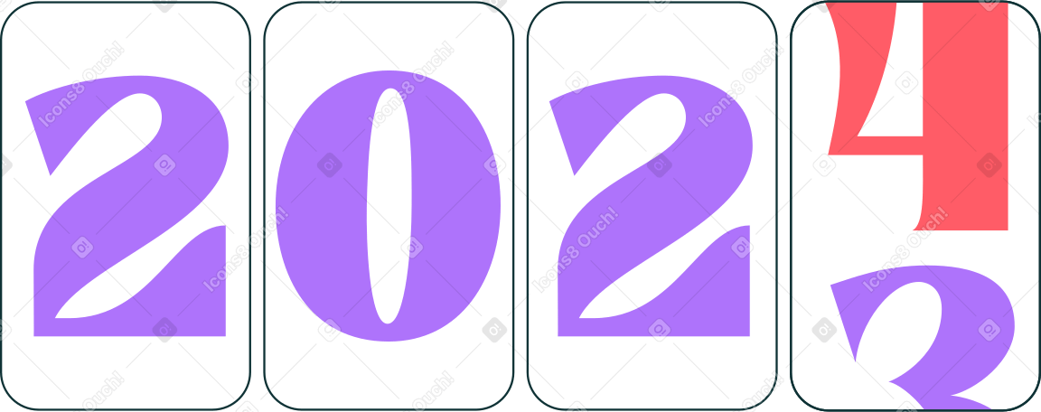 Zähler für zwanzig und vierundzwanzig jahre PNG, SVG