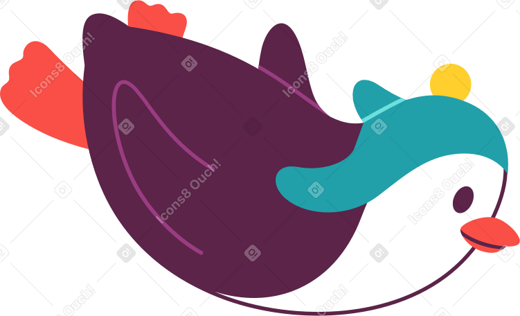 penguin Illustration in PNG, SVG