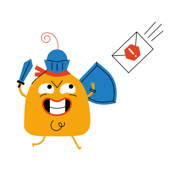 Guard protecting mailbox from spam PNG, SVG