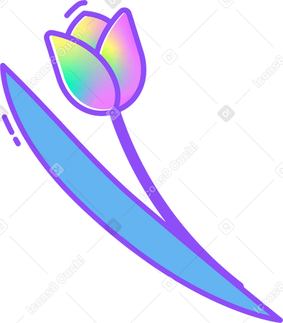 Тюльпан в PNG, SVG