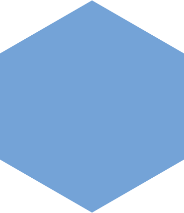 Blue hexagon PNG, SVG