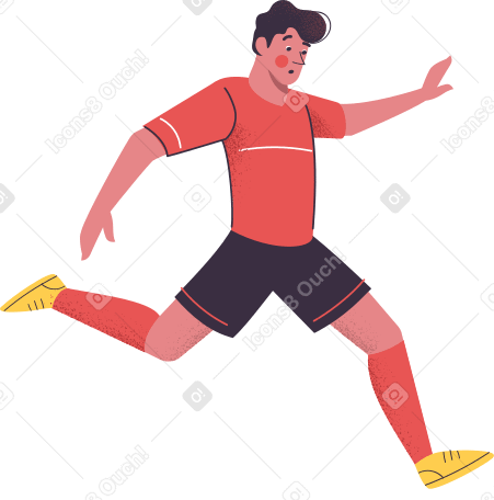 football player Illustration in PNG, SVG