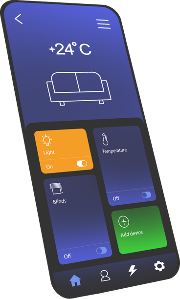 Smart home app interface PNG、SVG