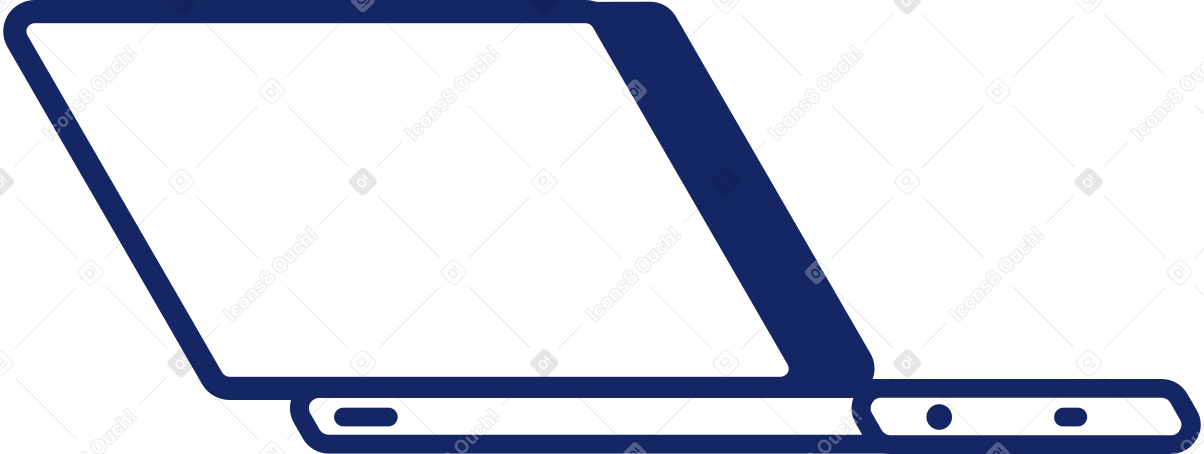lined laptop Illustration in PNG, SVG