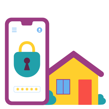 Безопасность умного дома в PNG, SVG