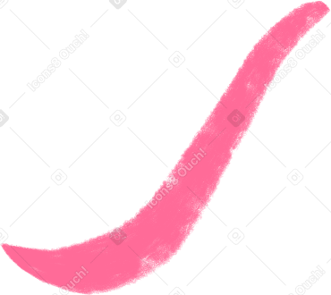 small pink curved line Illustration in PNG, SVG