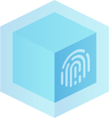 cube fingerprint icon PNG, SVG