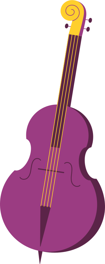 burgundy counterbass double bass PNG, SVG